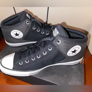 Men’s Converse CTAS High Street, size 13, black/plaid
